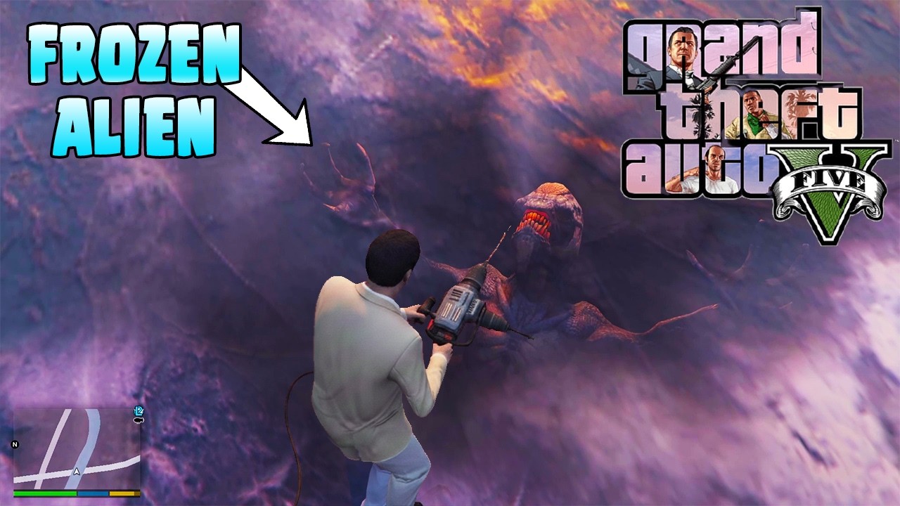 GTA V Frozen Alien Easter Egg in North Yankton (-Explained-)