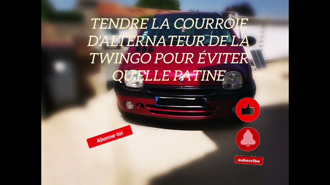 retendre la courroie d'alternateur d'une Twingo