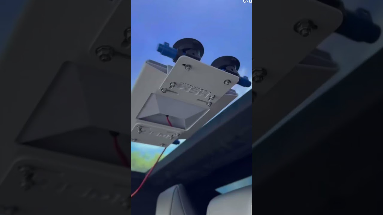 #Starlink mini sunroof mount in ￼#cybertruck #roadtrip #highspeedmounts #starlinkmount #tesla