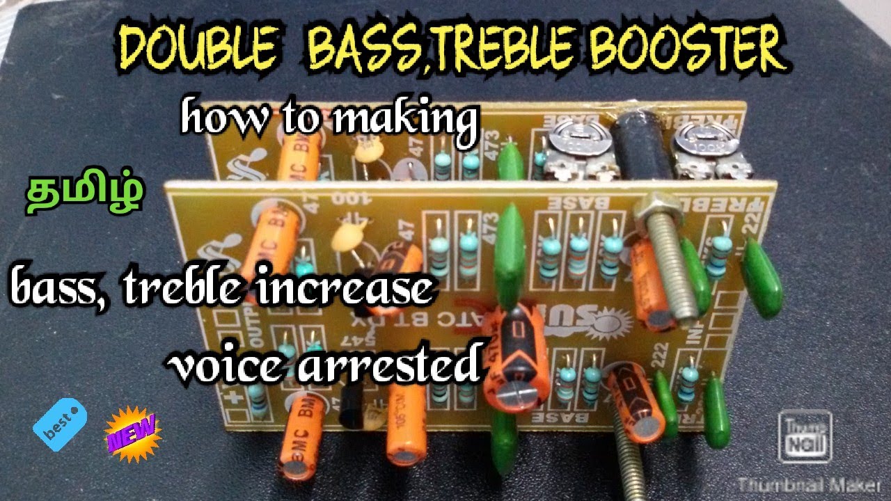HOW TO MAKE BASS TREBLE BOOSTER 🎼HEAVY BASS TREBLE FOR AMPLIFIER