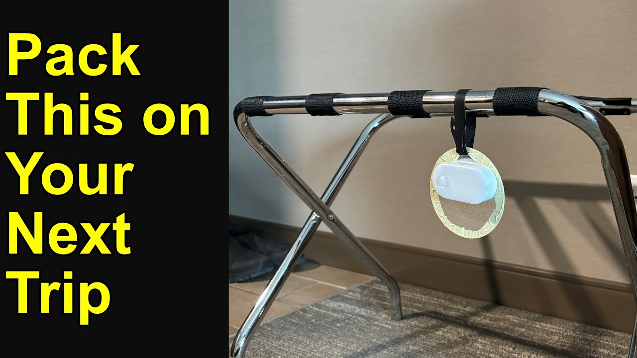 Travel with rechargeable night lights for safety; Hotel, Airbnb, relatives/friends #travelhacks