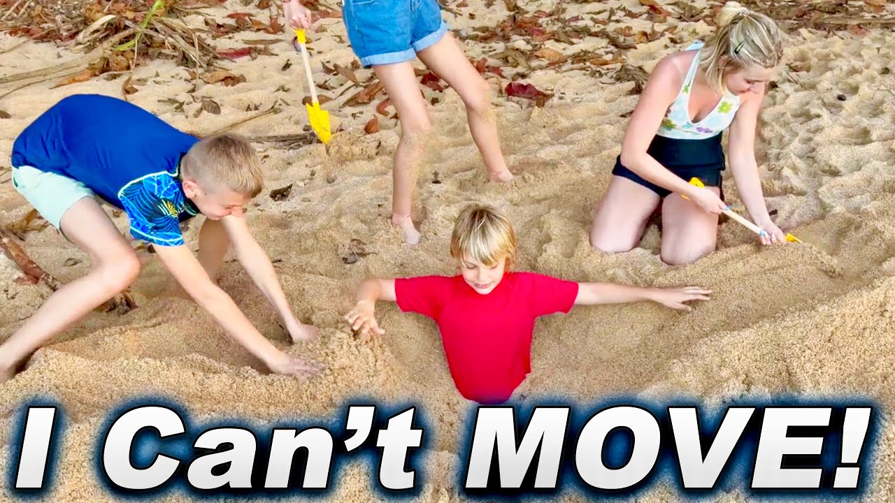 Asked Them to Bury Me In The Sand So They DID!!
