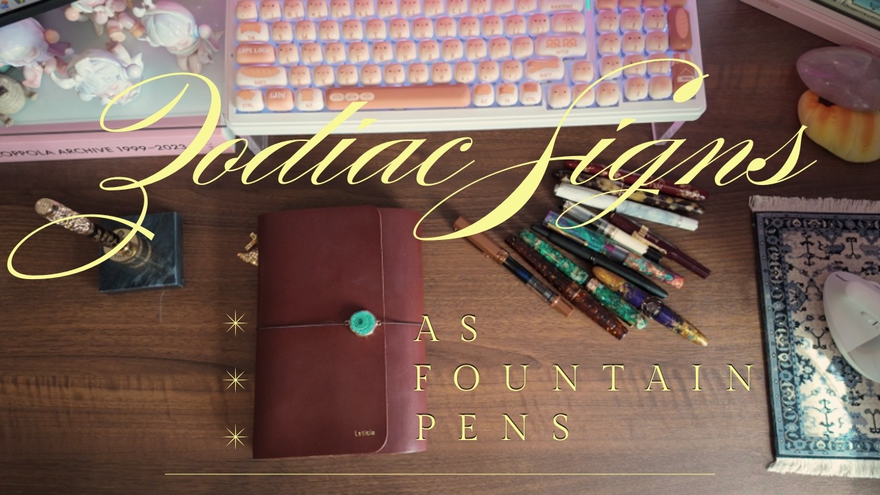 Zodiac signs as fountain pens {Esterbrook, Kaweco, Twsbi, Jinhao, BENU, Pilot, Hong Dian and more}