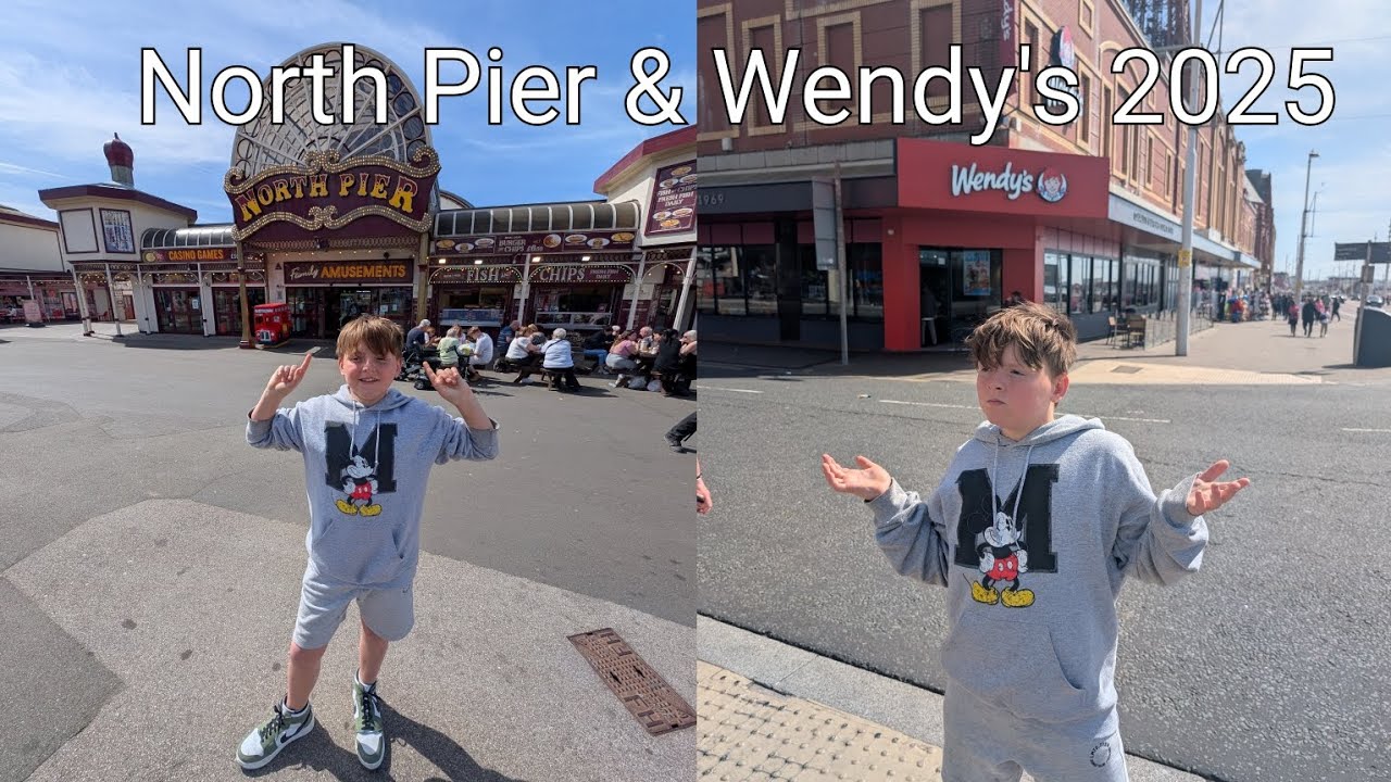Blackpool North Pier 2025 (FULL POV) plus Wendy's (Blackpools newest restaurant)