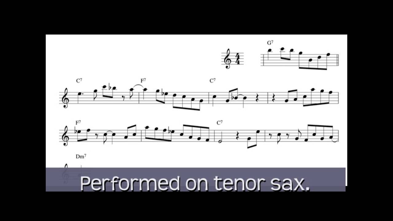Jazz Sight Reading Challenge #10 - medium difficulty - Saxophone Lessons