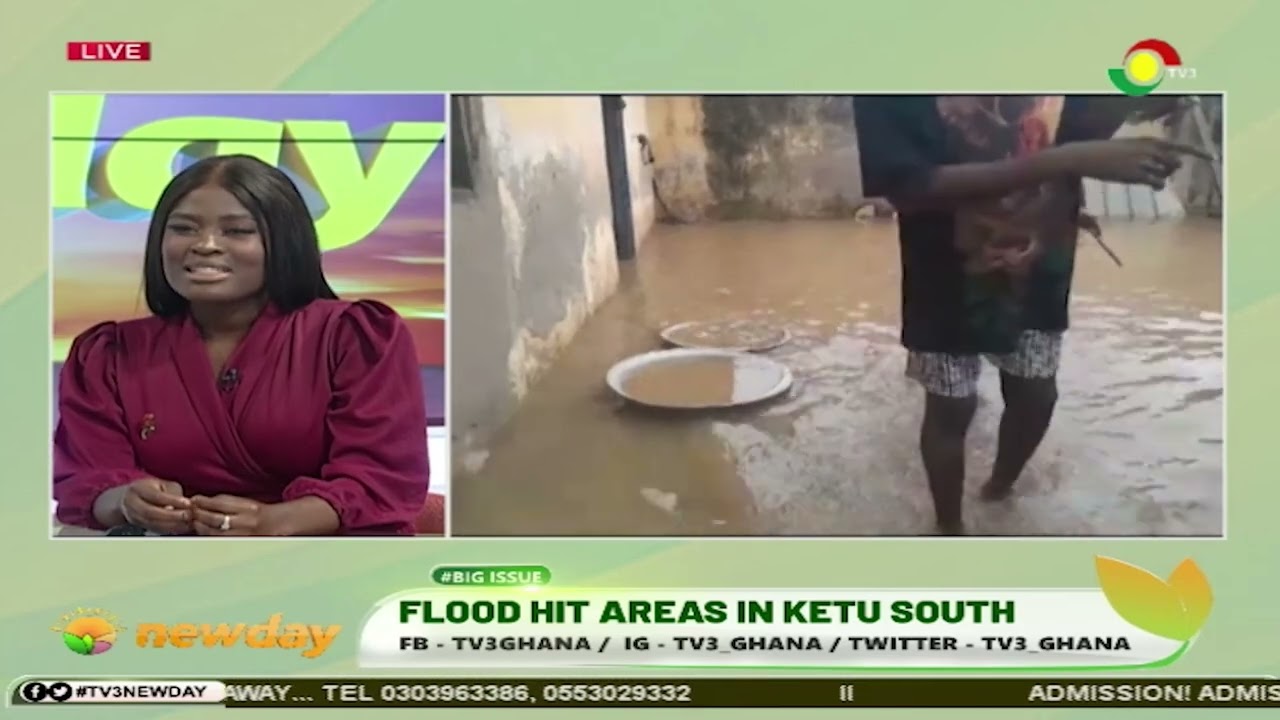 TV3Newday: State of the nation - Flood hit areas in Ketu South