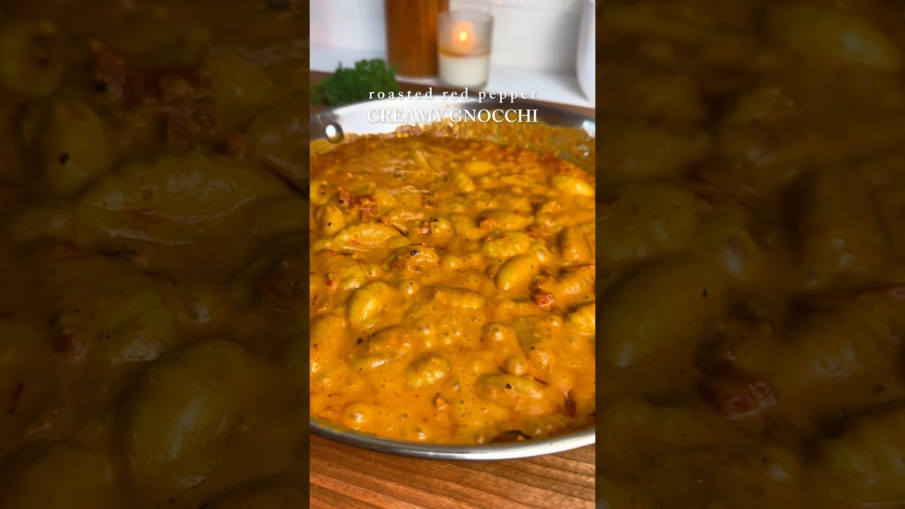 Сливочные ньокки с жареным красным перцем (рецепт сохранен)