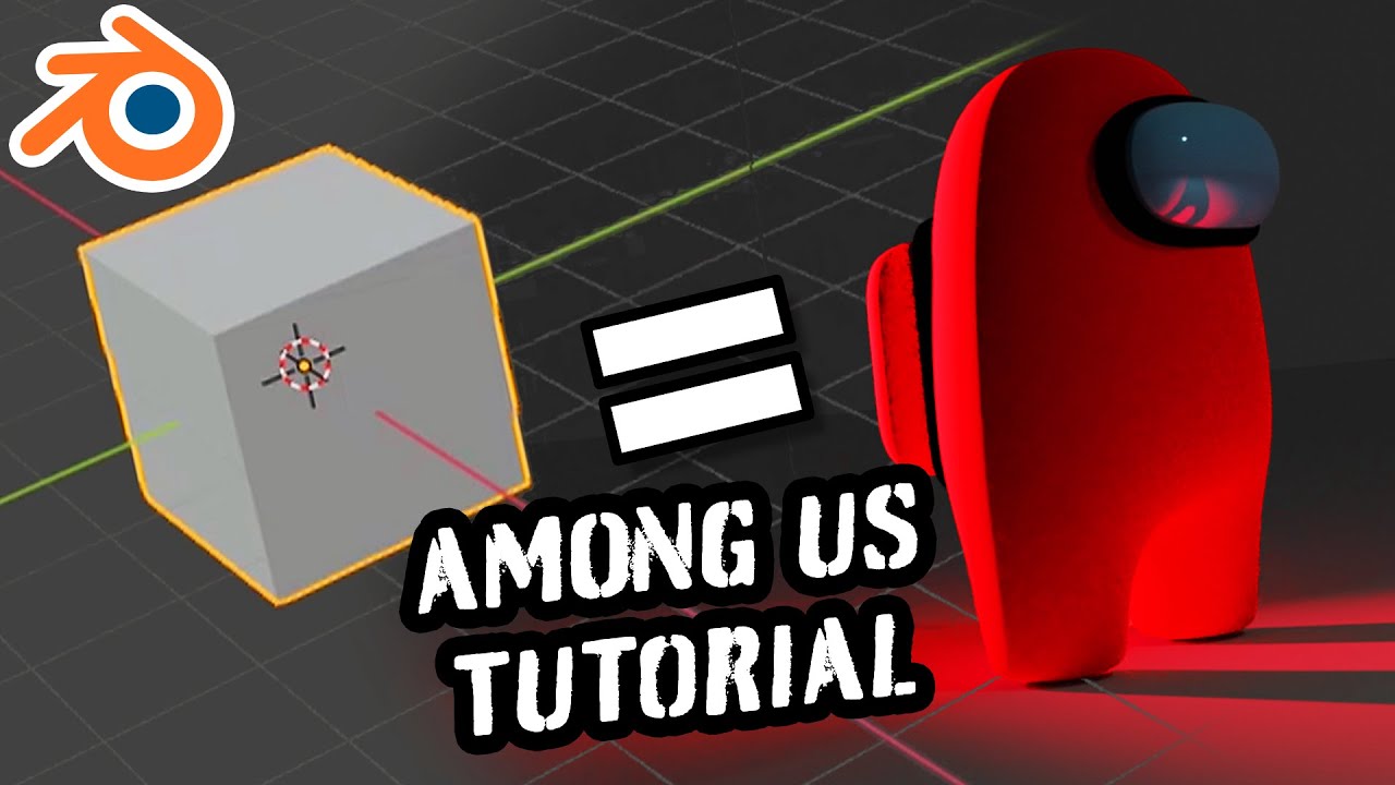 AMONG US CHARACTER - BLENDER 2.9 - TUTORIAL