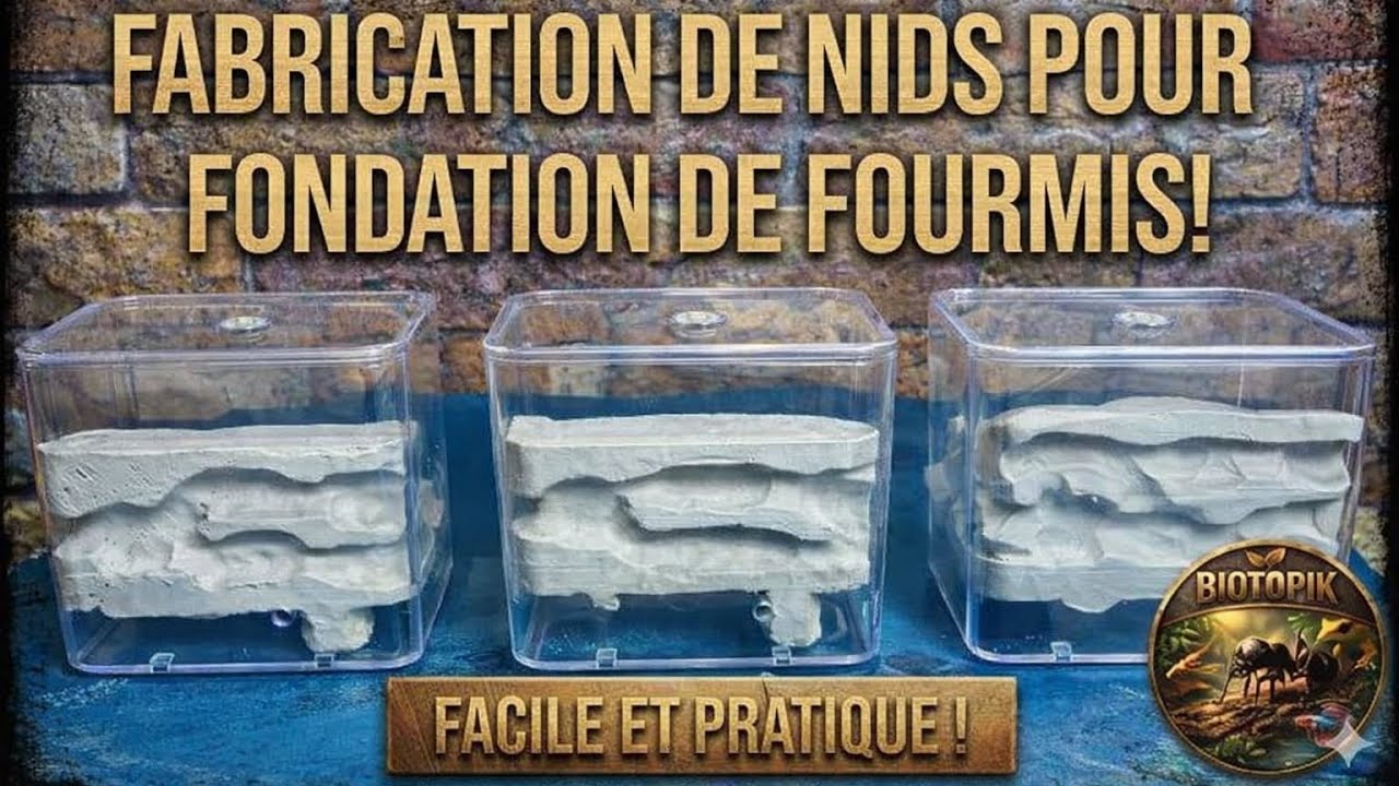 Tutoriel création d’un nid pour fondation de fourmis