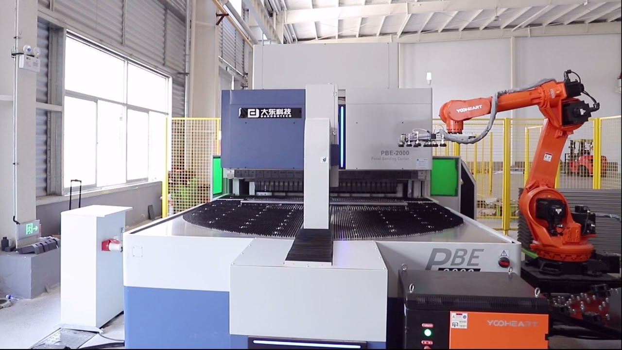 Full Automation CNC Panel Bender(Flexible Bending Center) with Robot Feeding System
