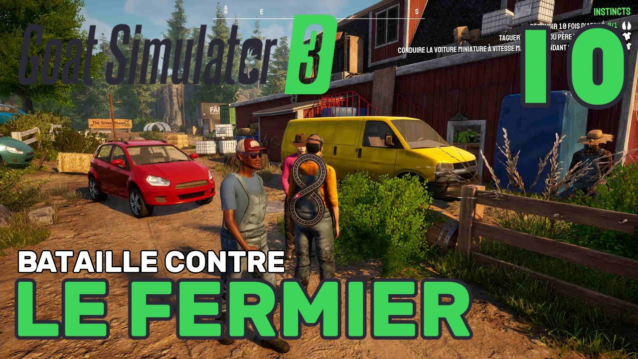 BATAILLE CONTRE LE FERMIER - Goat Simulator 3 | 10