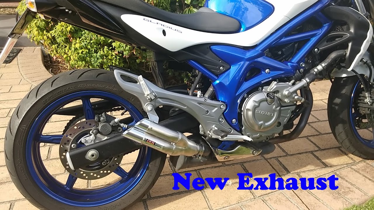 Suzuki Gladius SFV650 Exhaust change - Standard exhaust to IXIL Hyperlow