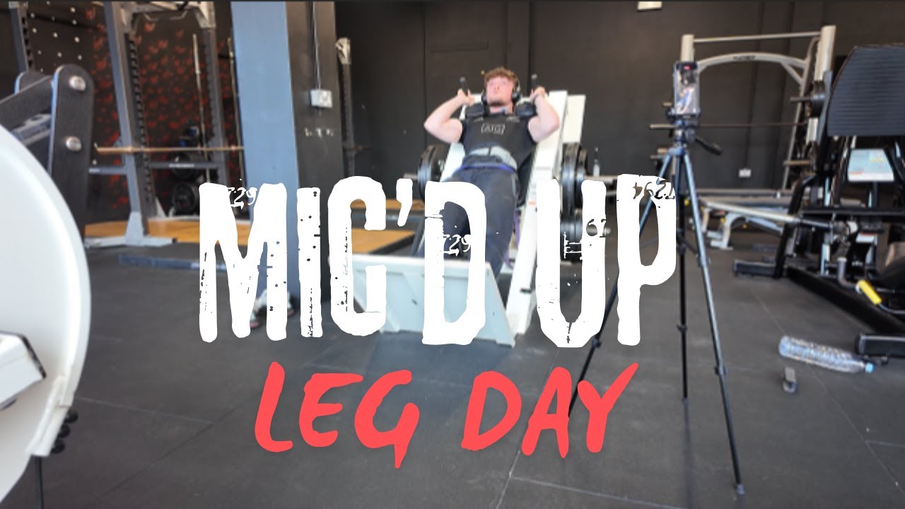 HOW I TRAIN WHEN INJURED | MIC'D UP LEG DAY