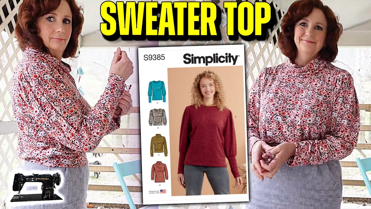 Sewing Simplicity 9385 Sweater Top