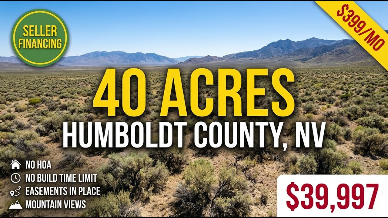 40 Acres For Sale in Humboldt, NV | Seller Financing | No Time Limit to Build! 21019