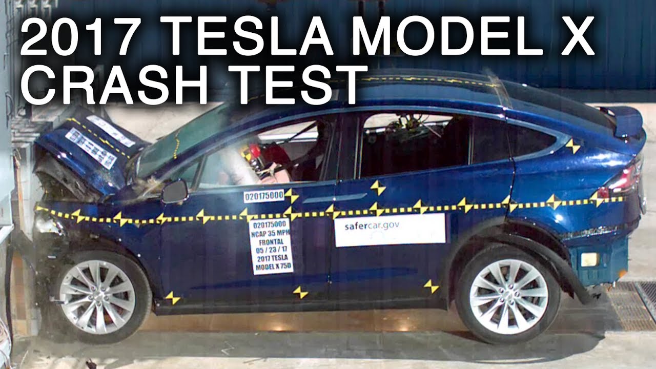 2017 Tesla Model X фронтальный краш-тест
