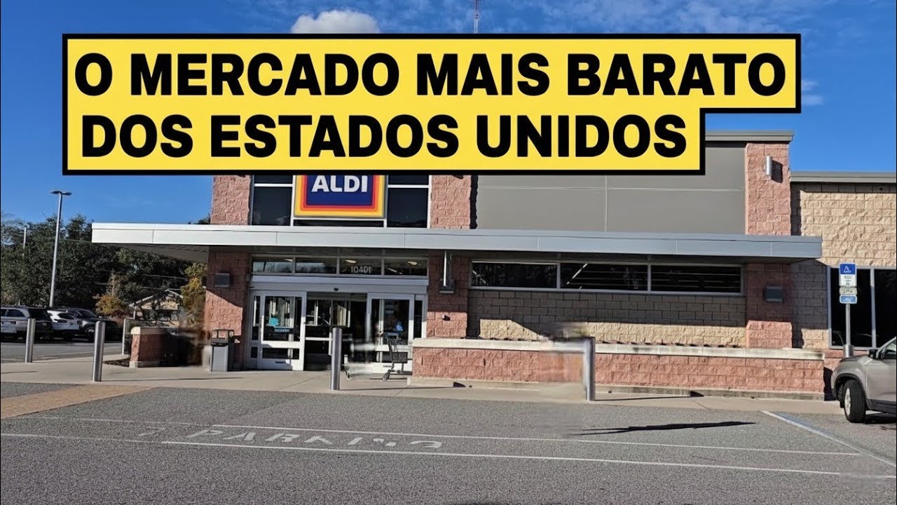 🛒 O MERCADO MAIS BARATO 😱 tour no ALDI em Orlando!