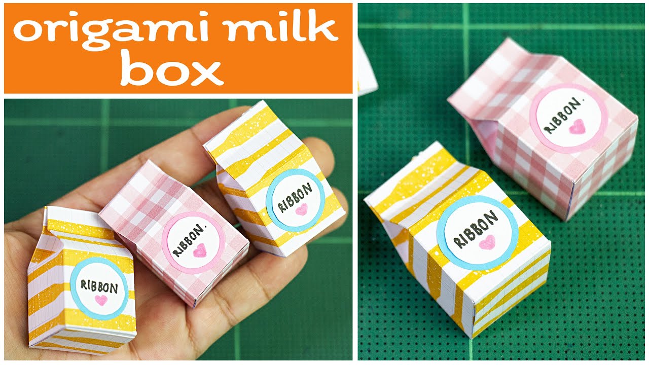 DIY paper milk box | Easy origami box | оригами  milk box
