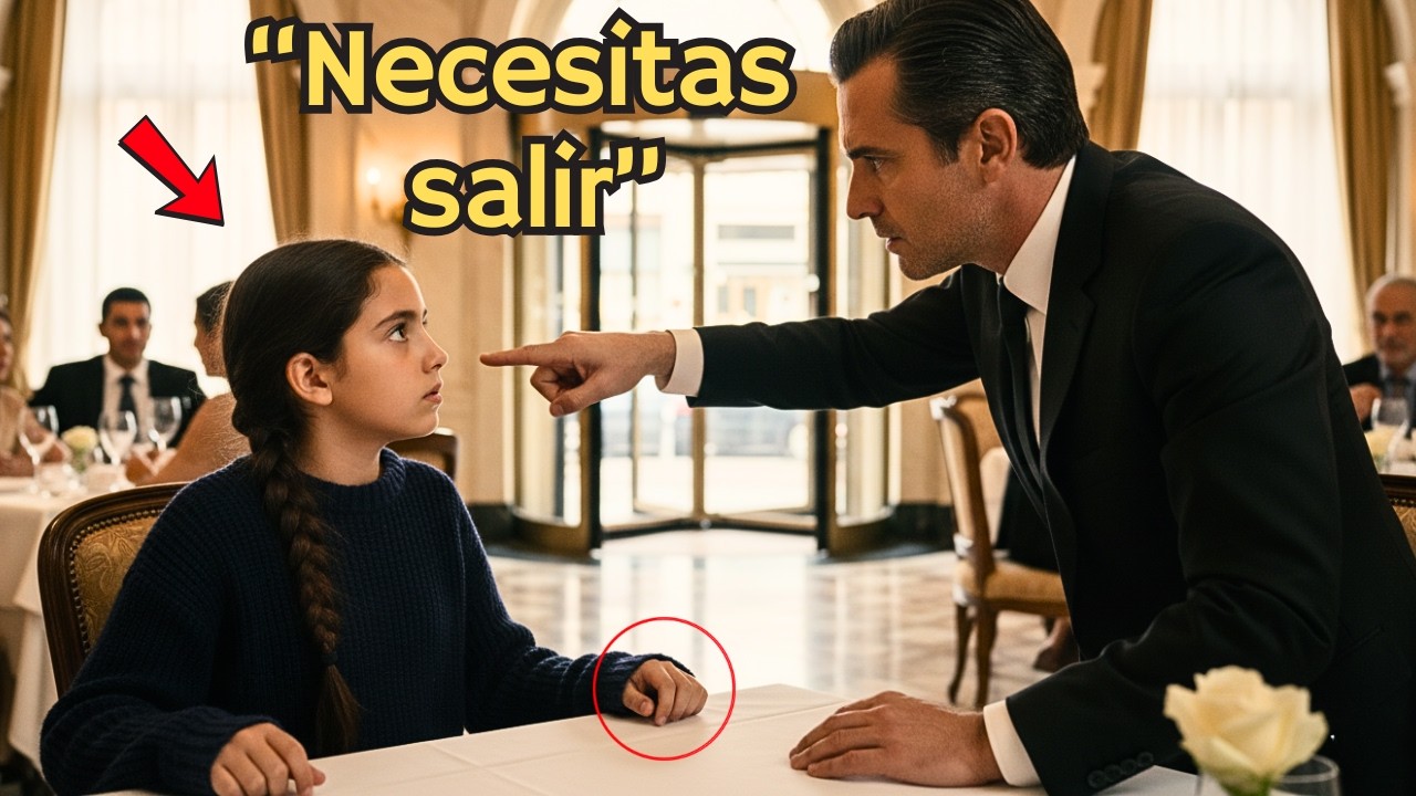 “Estoy esperando a mi papá” — el gerente intentó expulsarla… hasta ver quién entró al restaurante