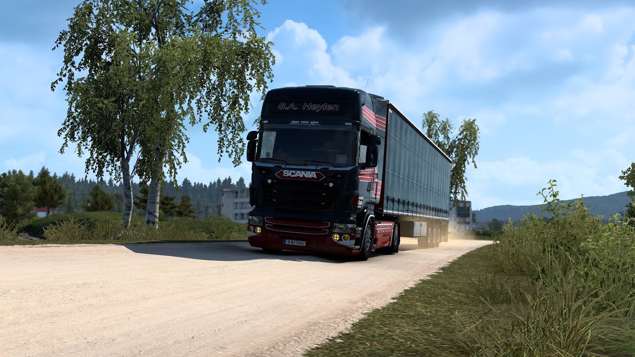 Scania RJL 1.40 Ets 2 Promods map 2.52 [Steering wheel + shifter gameplay]