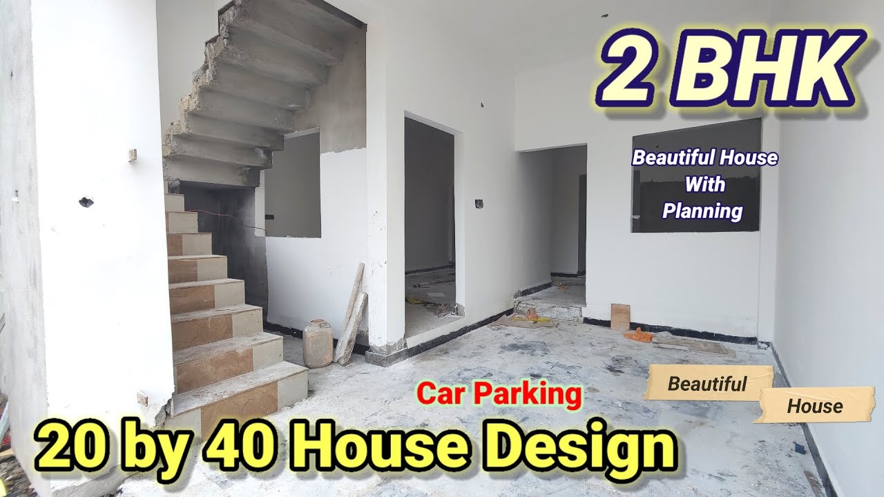 20 × 40 house plan with car parking | 20 by 40 house plan 2bhk | 20 × 40 2bhk house plan
