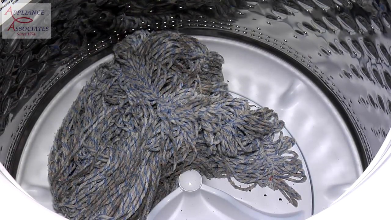 WTW7300DW Whirlpool Top Load Washer Mop Head Test
