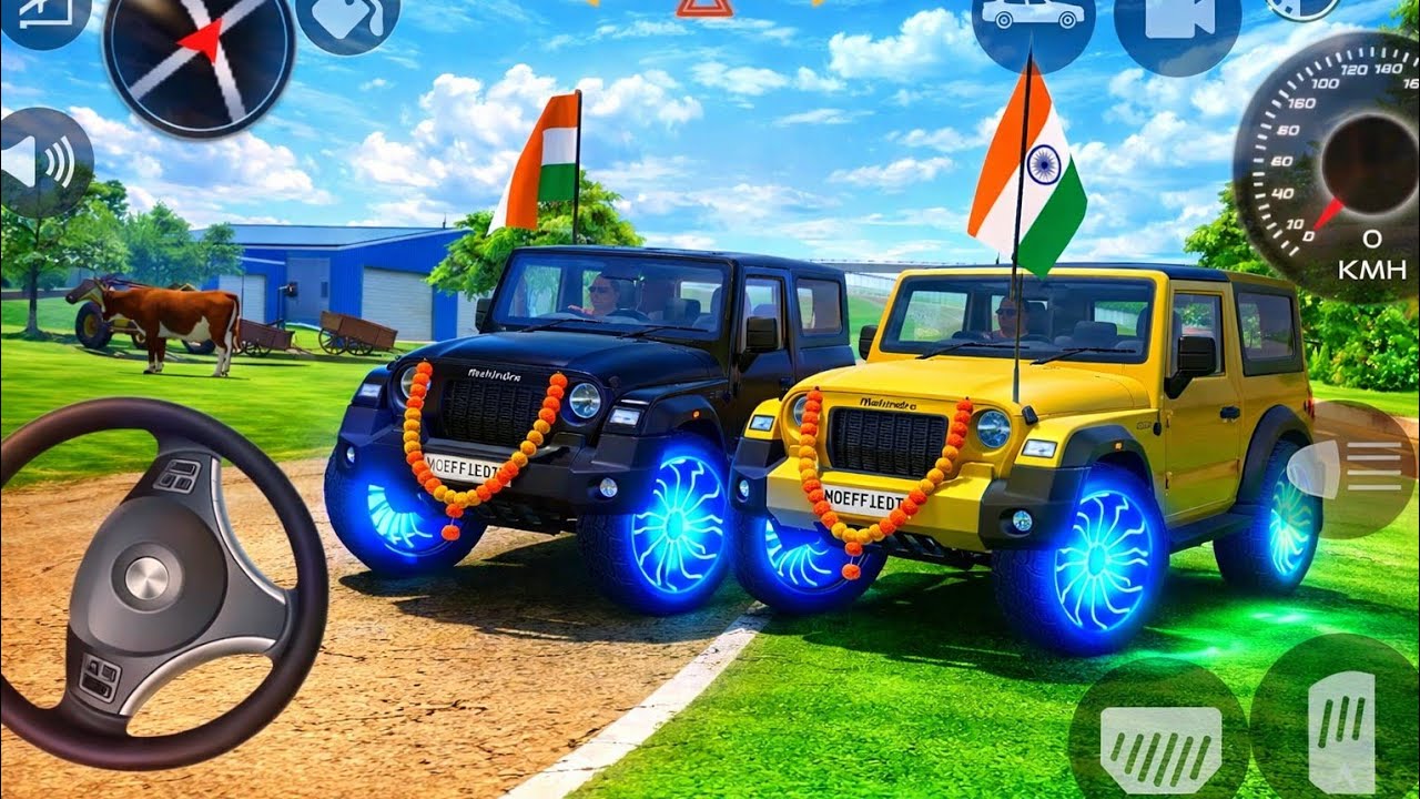 Modified Mahindra Thar😈Games:Indian Black Thar (Gadi Wala Games) Car Game Android Game - #2025 
