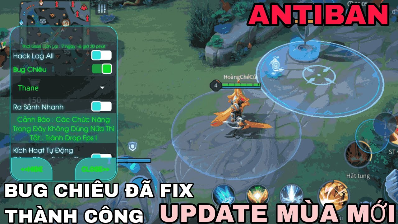 Hack Map Liên Quân Mới Nhất Miễn Phí | Menu Hack Android | Bug Chiêu, Antiban, Aim All Tướng