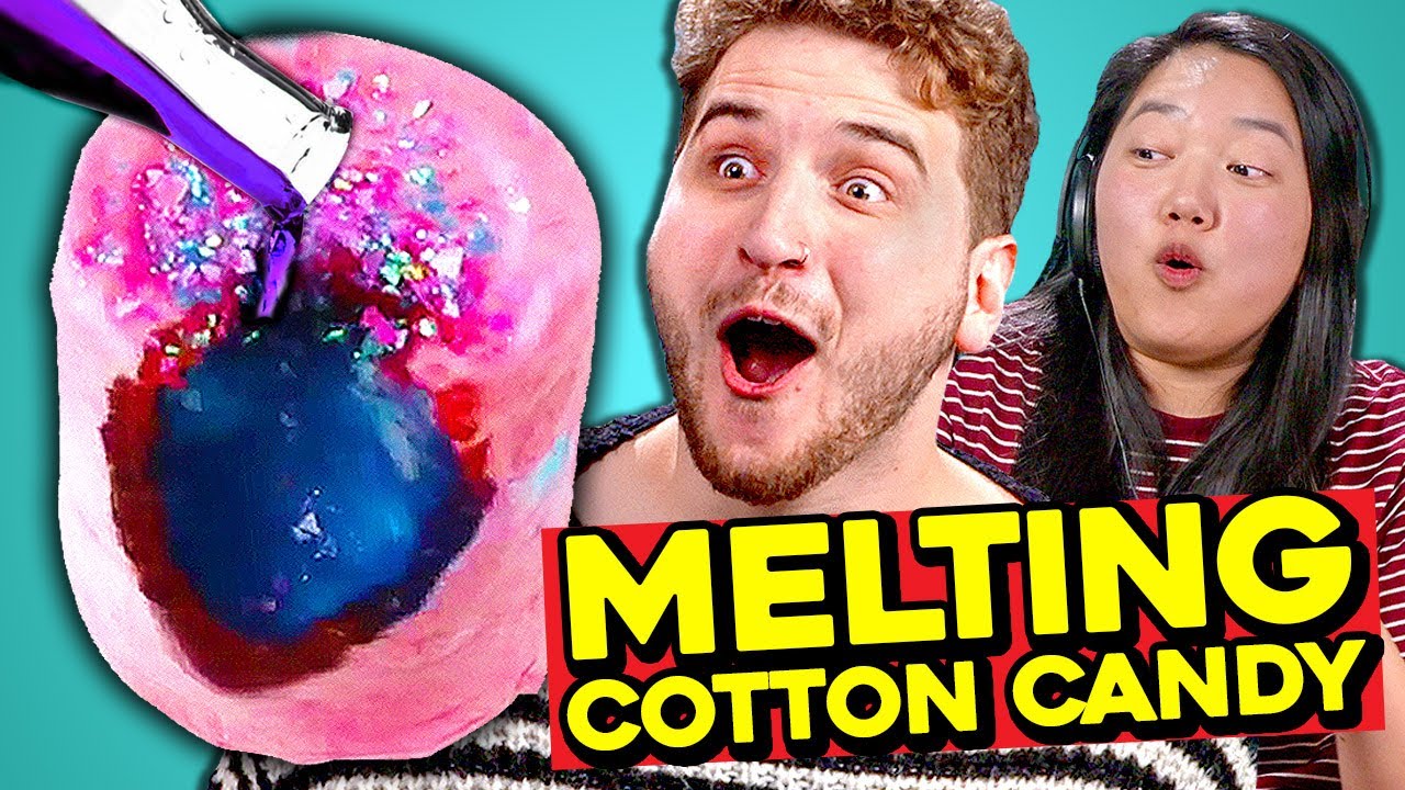 Adults React To ODDLY SATISFYING Videos (Paint Mixing, Dominoes, Melting)