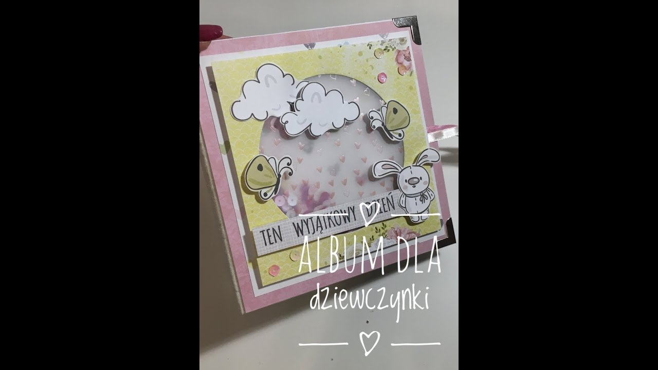 Album dziecięcy dla dziewczynki - Craft o Clock - scrapbooking photo album Ania Tworzy