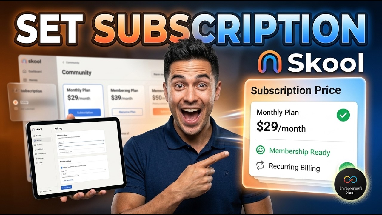 Create Skool Subscription Price [Quick Start]