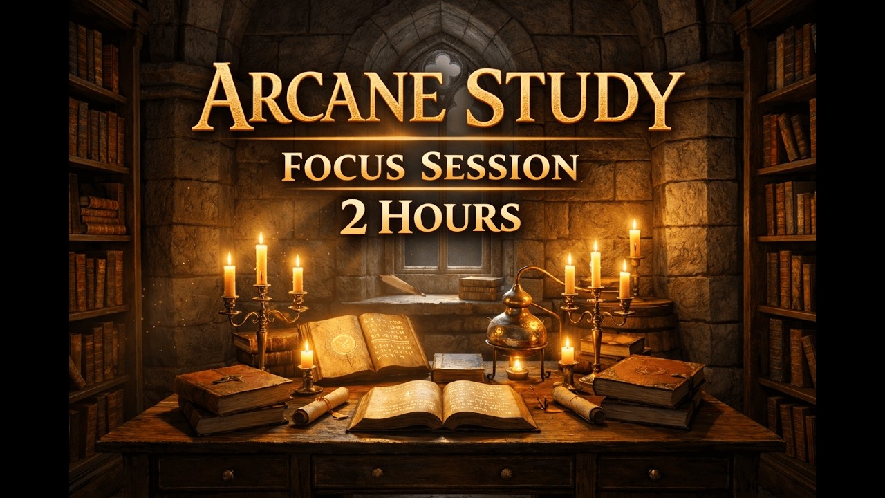 2 Hours of Arcane Study Music – Fantasy Ambient for Focus & Productivity