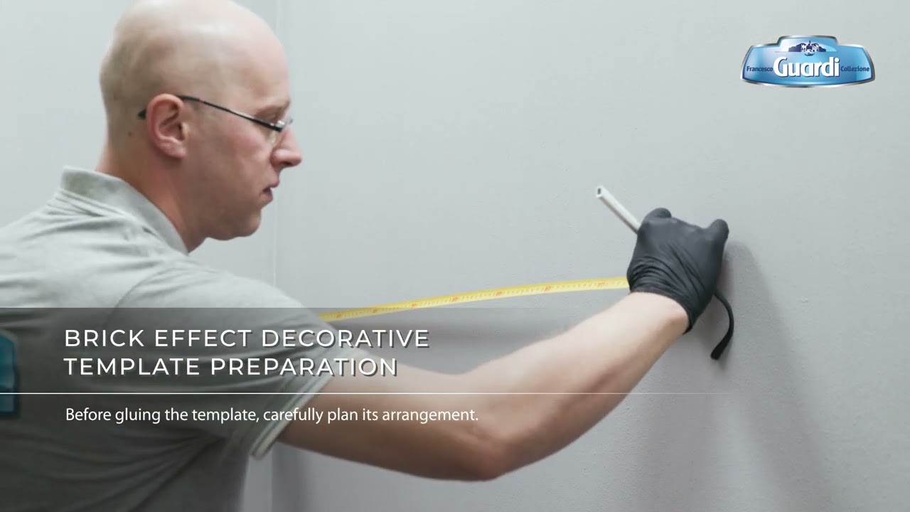 DECORATIVE TEMPLATES, BRICK PATTERN - Francesco GUARDI Collezione - instructional video