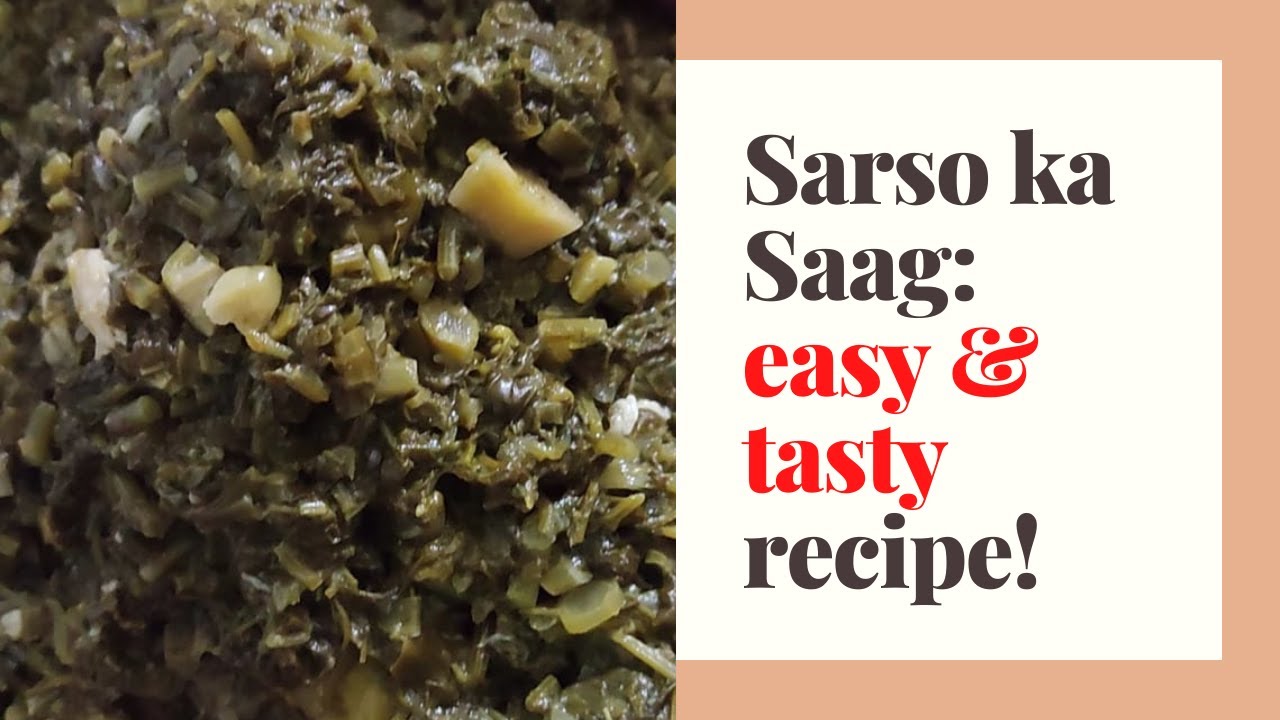 Easy & Tasty Sarso Ka Saag- U.P. Special Recipe