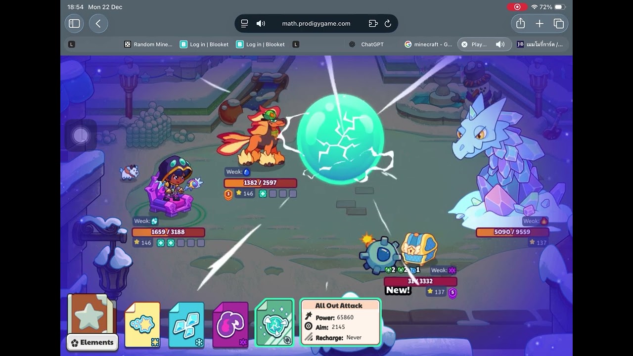 Prodigy math | Ice wyrm sigma (astral) winterfest boss battle.