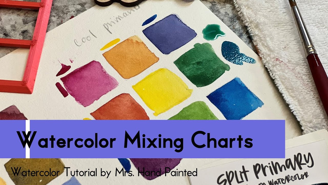 Watercolor Mixing Charts - Using a Split Primary Palette