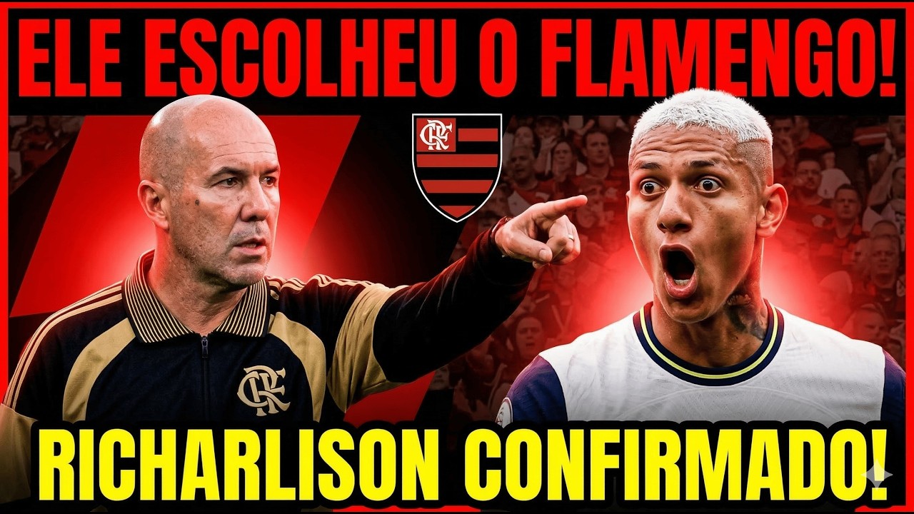 🚨 AGORA! RICHARLISON NO FLAMENGO!? O NOME QUE NINGUÉM ESPERAVA PARA SER O 9 DE JARDIM!