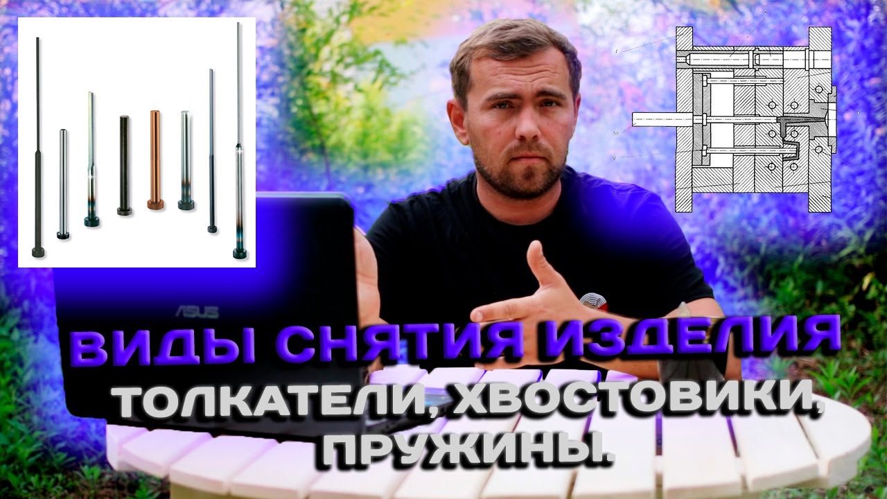 Виды снятия изделия. Толкатели, Хвостовики, Жесткая Сцепка