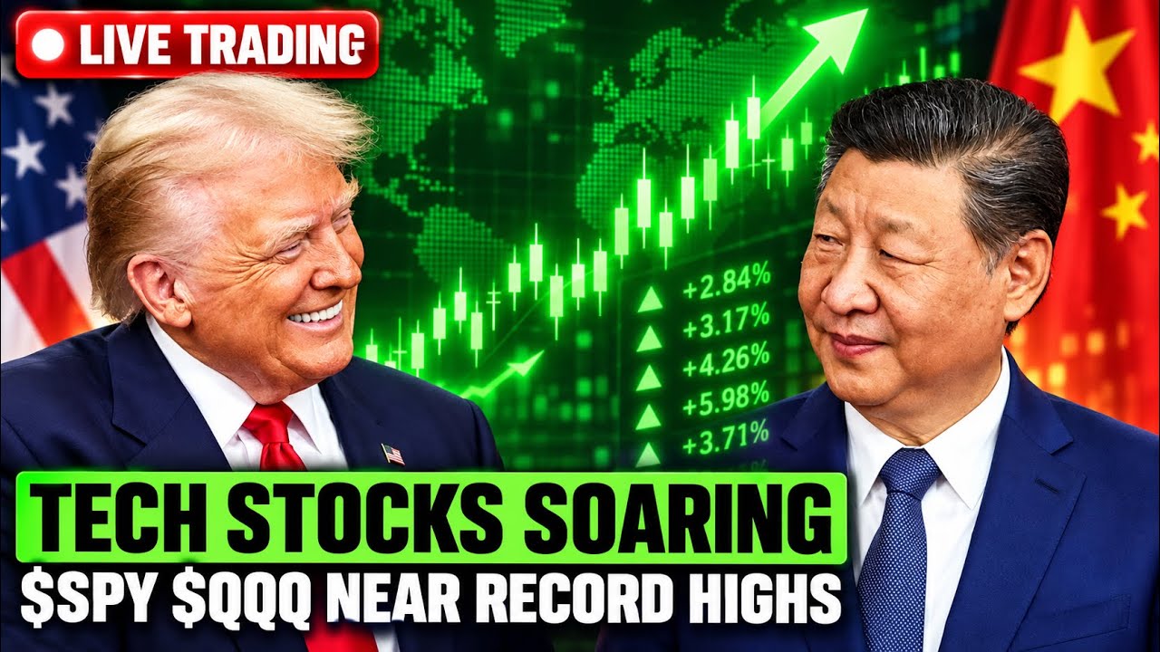 $SPY $QQQ Near All-Time High 🚨 AI Trades + Crypto Rally | Live Trading Stock Market Today $AMD $INTC
