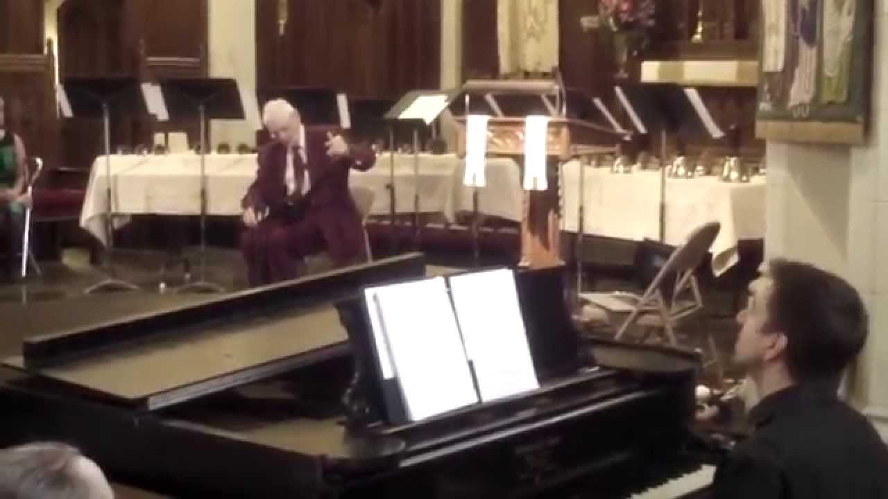 NYC Saw Festival 2015 - Gerald Eccleston, world's oldest musical saw player