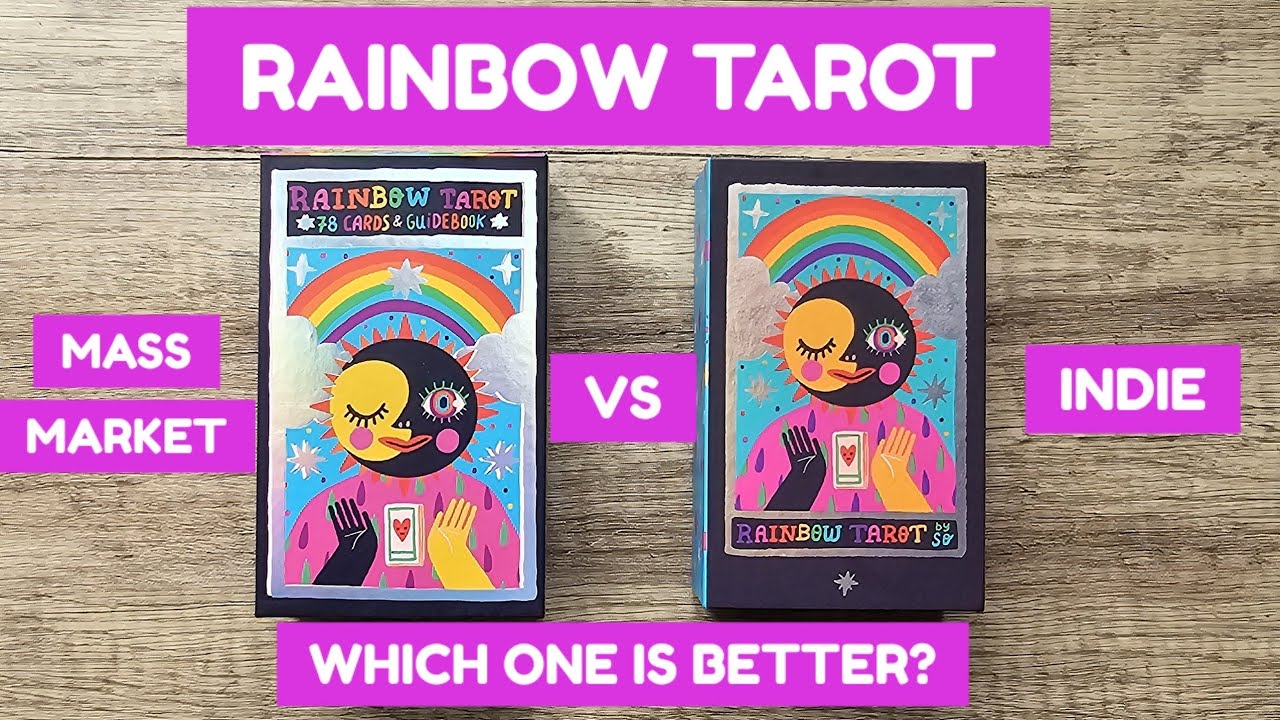 RAINBOW TAROT 🌈 NEW RELEASE!🌈 MASS MARKET VS INDIE: a comparison video