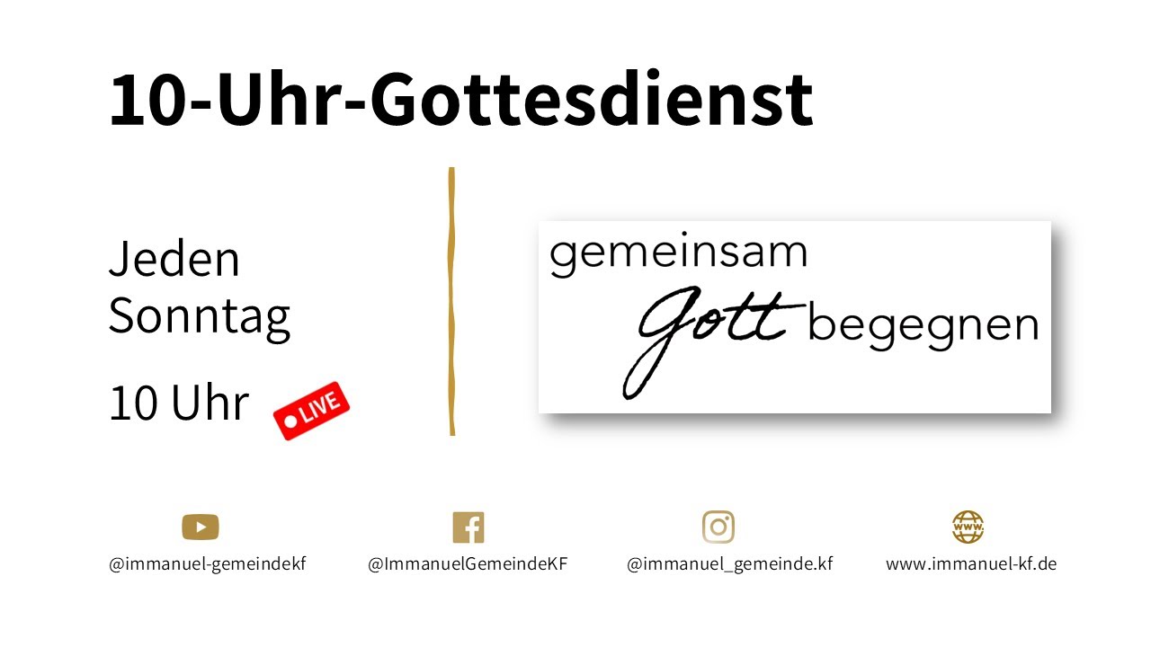 10 Uhr Gottesdienst  | 15.02.2026 | IG KF
