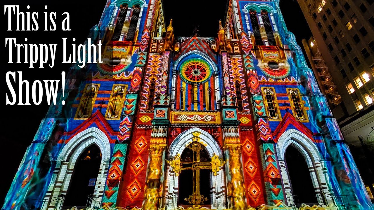 San Antonio | The Saga | Light Show at the San Fernando Cathedral in Downtown San Antonio Texas 2021