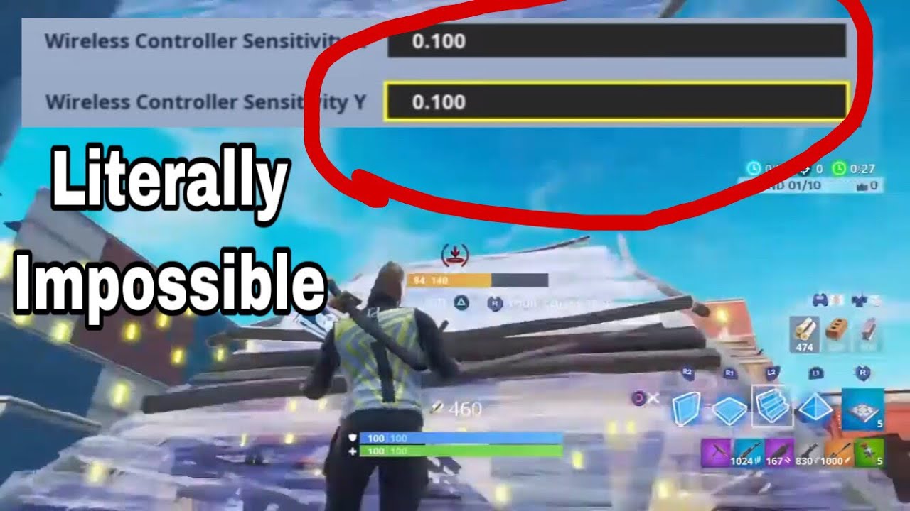 I Played Playground FILL Zone Wars On The Lowest Sensitivity (SO HARD)