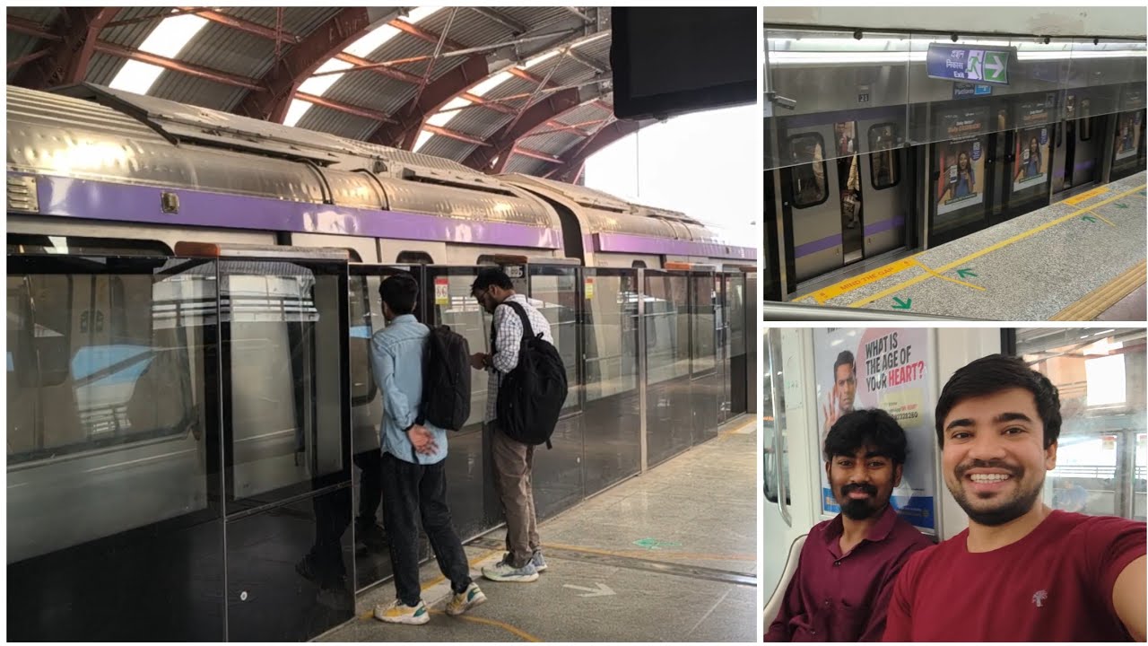 Aaj ham first time metro pay travel kiye ☺️. In kolkata 