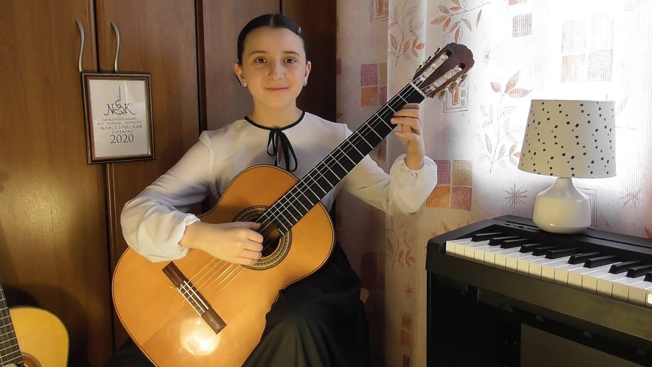 V Международный конкурс “Классическая гитара”. Ракушина Елизавета, II  группа. Москва,  Россия.