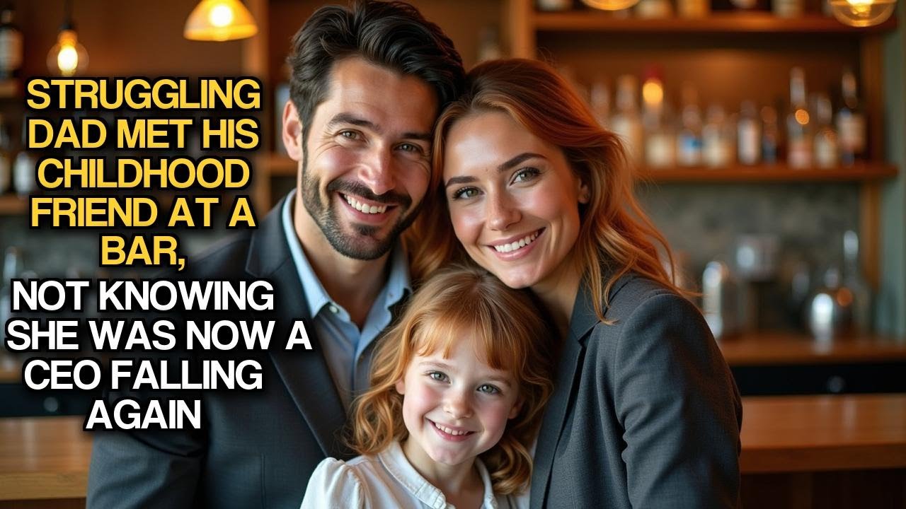 Struggling Dad Met His Childhood Friend At A Bar, Not Knowing She Was Now A CEO Falling Again