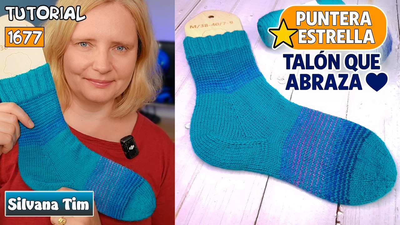 Cómo tejer Calcetines o Medias 🧦 súper cómodos paso a paso a DOS AGUJAS