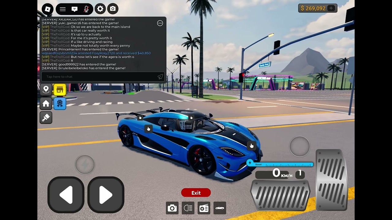 Playing driving empire and see if they’re game passes and car is worth it or no