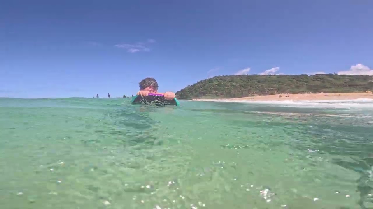 Waimea Bay shore break fun with Allen’s and Boyles 